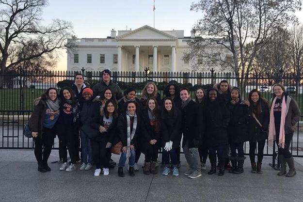 2017 Immersion Week students visit the White House