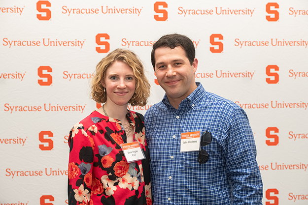 Guests pose for a photo at Syracuse Abroad