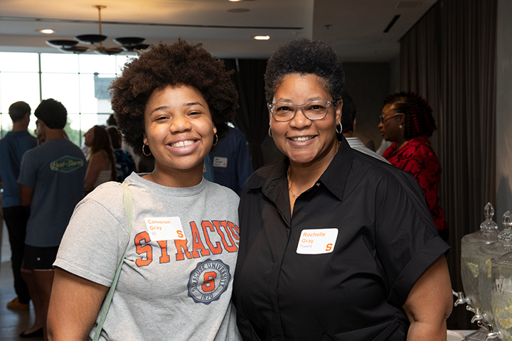 Cameron Gray '22 and her mother, Rochelle